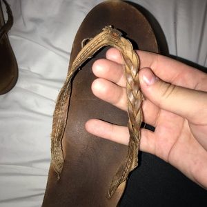 Braided Rainbow Flip-flops